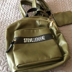 Steve Madden Backpack with Wallet.